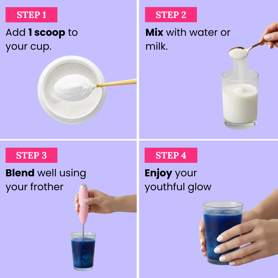 Marine Collagen Peptides Powder – Blueberry Glow