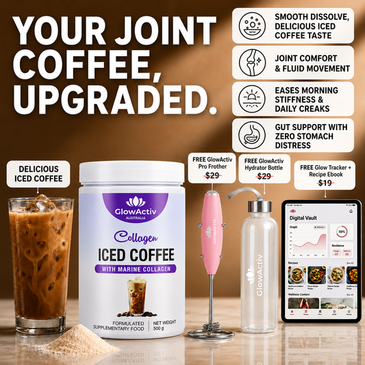 3-in-1 Marine Collagen Glow Matrix™ – Iced Coffee Collagen Peptides Glowactiv