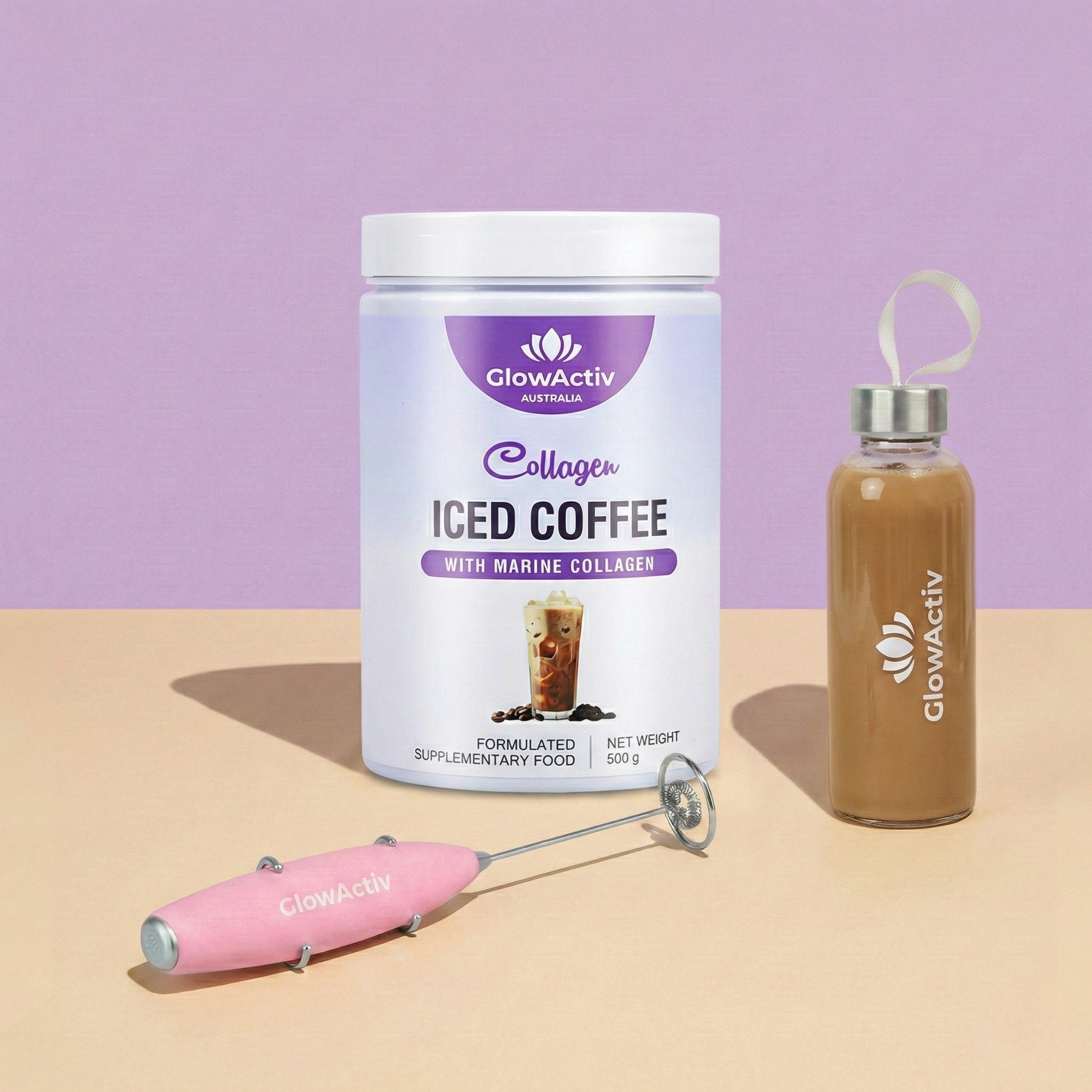 3-in-1 Marine Collagen Glow Matrix™ – Iced Coffee - Collagen Peptides - Glowactiv