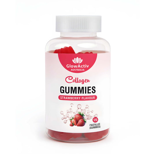 Marine Collagen Beauty Gummies – Strawberry Radiance