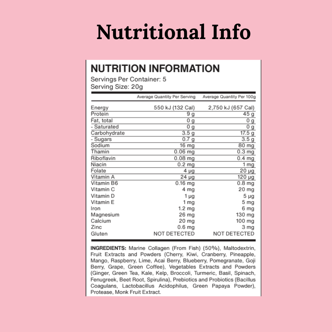 Marine Collagen Peptides Powder – Unflavoured