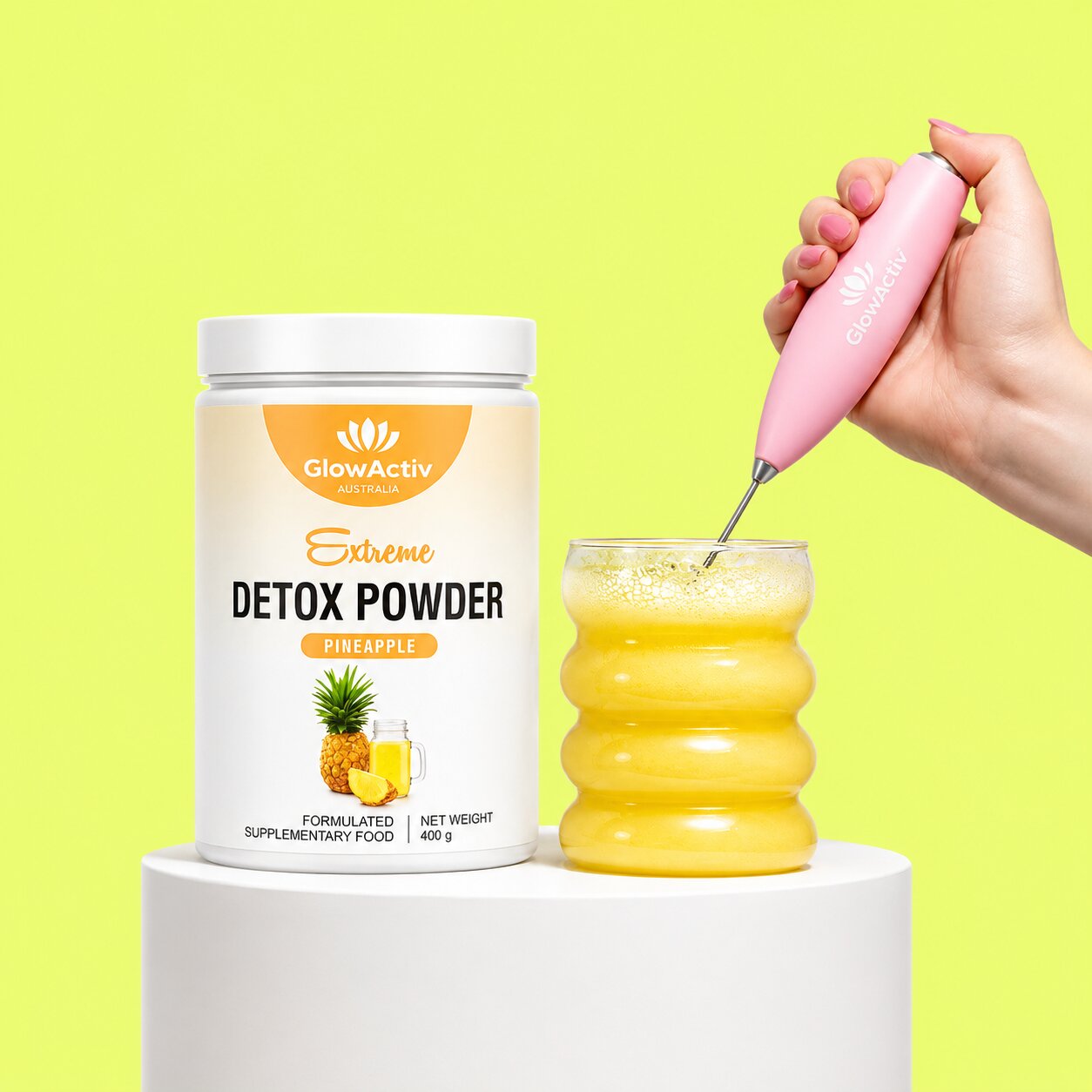 Extreme Detox & Gut Cleanse Powder – Pineapple Detox Powder Glowactiv