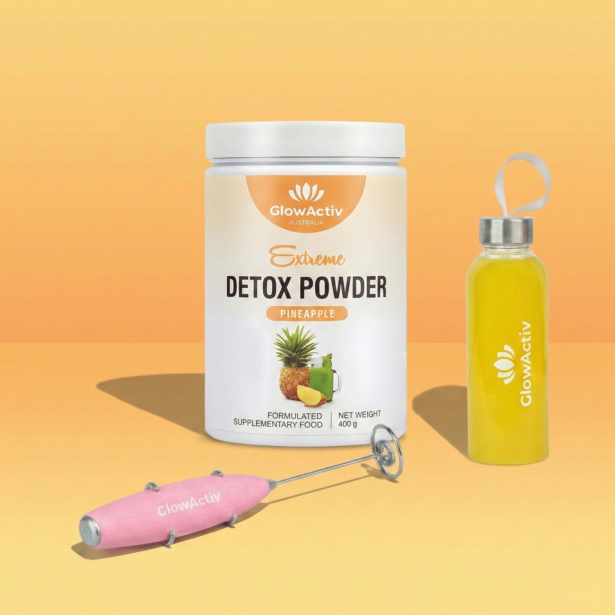 Extreme Detox & Gut Cleanse Powder – Pineapple - Detox Powder - Glowactiv